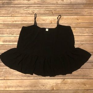 Black Flowy Tank